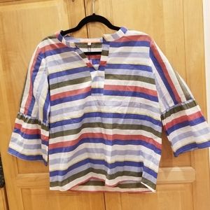 Vilagallo Striped Cotton Top SZ 6 NWT 132$